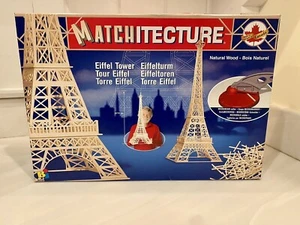 Vintage Matchitecture Eiffel Tower Paris Wood Building Kit Factory Sealed #6611 - Picture 1 of 7