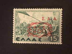 Griechenland DODEKANES 1947 MILITÄR ADMIN. Of Dodecanese 400/15 Dr. VL 9 MNH #225 - Bild 1 von 2