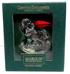 Marquis Waterford Crystal Rocking Horse Ornament New In Open Box Made In Germany - Picture 1 of 3