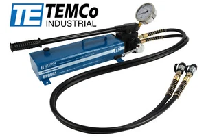 Bomba manual de la fuente de energía hidráulica de 2 etapas de doble efecto 10k PSI 183 in3 Cap - Imagen 1 de 8