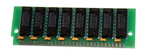 1 MB Simm 30-pin 1Mx8 non-Parity RAM 80 ns (DIP) Chips: 8x Siemens HYB511000A-80 - Bild 1 von 2