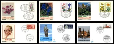 German Bundespost Berlin First Day Covers Bundle Ersttagsbrief 6 Covers FDC - Image 1 of 4