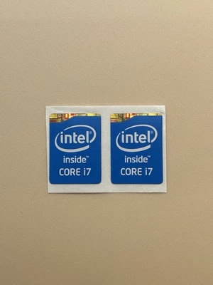 2x OEM Intel Core i7 Desktop / Laptop sticker label (NEW) 11mm x 21mm - Image 1 of 2