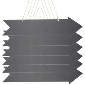  6 Pcs Wood Arrow Sign Rustic Decorations Direction Signs Outdoor - Picture 1 of 11