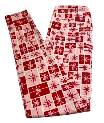 Leggings LuLaRoe OS Talla Única Navidad ROSA Regalo PRESENTE Fiesta de Cumpleaños Foto 1 de 4