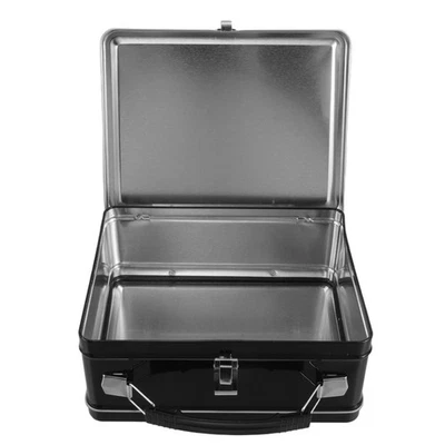  Tin Metal Keepsake Box: Small Storage Box With Hinged Lid - Vintage Decorative - Image 1 of 4