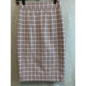 Milly Plaid Pencil Skirt Knee Length Houndstooth Women Sz 4 Classic Chic - Picture 1 of 7