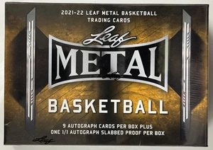 2021-22 Leaf Metal Basketball Factory Sealed Jumbo Box 1/1 Autograph Guaranteed - Picture 1 of 2