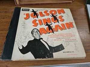 Jolson Sings Again 4 Record Box Set 45 rpm 7" Decca 1949 VG+ Al Jolson - Picture 1 of 9