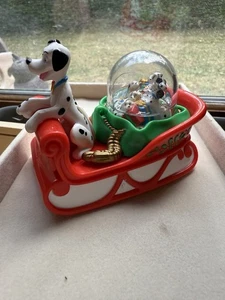 Vintage Disney 101 Dalmations Dog Sledding Christmas Ornament McDonald's 1996 - Picture 1 of 10