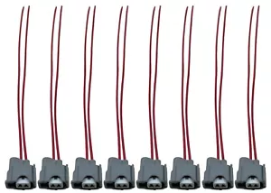 8 Fuel Injectors Pigtail Wire Connector Clip for 1ZZ 2ZZ 1UZFE SOARER 1001-87F90 - Picture 1 of 3