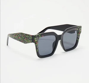 Love For Roses Ed Hardy Sunglasses - Black NEW - Picture 1 of 4