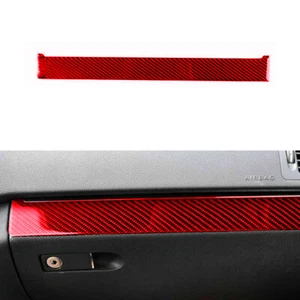Red Carbon Fiber Dashboard Panel Trim For Mercedes-Benz C Class W204 2007-2010 - Picture 1 of 17
