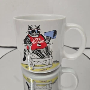 Vintage Kliban The Cat Coffee Mug Cup Kiln Craft Made In England Dishwasher Safe - Picture 1 of 9