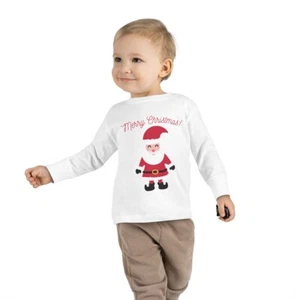 Kids Long Sleeve Holiday Tee - Picture 1 of 5