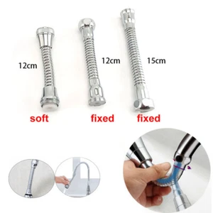 12cm 15cm Kitchen Faucet extension Tube fixed Flexible hose Sink Tap Adjustment - Picture 1 of 15