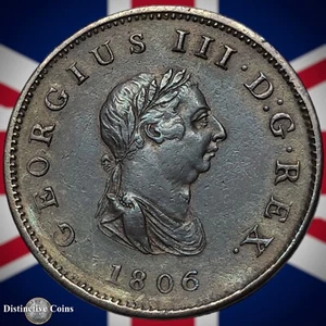 Great Britain 1806 Half Penny 1/2d GB5178 - Picture 1 of 2