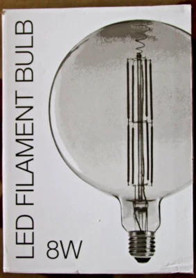 8468/39a Light Source LED Filament Bulb Amber 8 watt E27 - New Boxed - Image 1 of 4