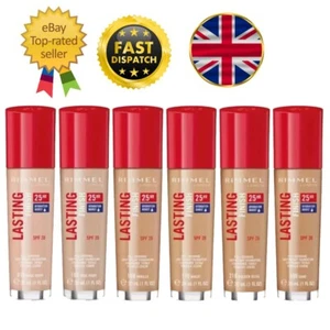 Rimmel Lasting Finish 25HR Foundation SPF20 30ml - Choose Your Shade - Picture 1 of 17