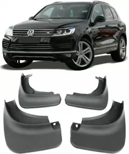 Genuine Full Set Splash Guards Mud Flaps For VW 2012-2018 Touareg R-Line R Line - Picture 1 of 7