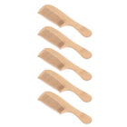 5Pcs Bamboo Hair Comb Anti Statics Round Teeth Fragrance Wide Tooth Bamboo C Wyd