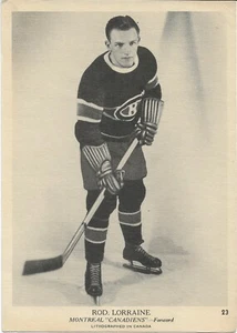 Rod Lorraine 1939-40 O-Pee-Chee Card #23 Montreal Canadiens - Picture 1 of 1