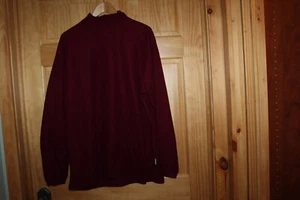 Cabela’s Men's Burgundy Polartec Fleece Mock Turtleneck Top - XL Reg. - Picture 1 of 4