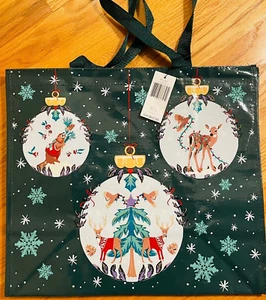 Vera Bradley Merry Mischief Ornaments Market Tote Gift Shopping Bag NWT - Picture 1 of 2