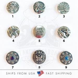 Variety Snap Buttons -- Fits Snap Base 18-20mm Choose From Pull-Down Menu 1-9 - Picture 1 of 1