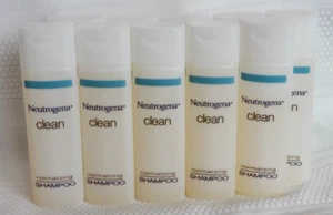 10 Pack Neutrogena Clean Normalizing Shampoo Travel Size 0.8 fl oz Bottles - Picture 1 of 3