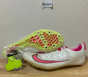 Nike Zoom Superfly Elite 2 Blanco/Rosa Puntas de Pista Talla Para Hombre 8 CD4382-101 - Imagen 1 de 8