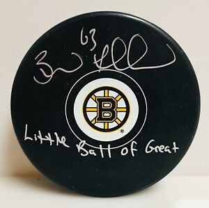 Brad Marchand Boston Bruins Signed Autograph Little Ball of Great Inscribed Puck