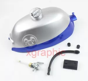 Gas Fuel Tank Cap Petcock Kits For Honda Mini Trail Z50A K0 K1 68-70 Blue/Silver - Bild 1 von 11