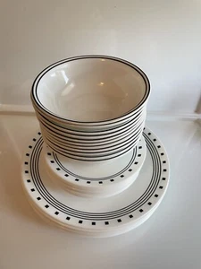 Corelle City Block 33 teiliger Speiseteller, Salatteller und Schale - Bild 1 von 12