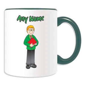 Personalised Gift Librarian Male Mug Money Box Cup Teacher School Blonde Hair - Picture 1 of 20