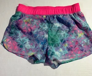 Sketchers Active Girl Shorts Pink &Purple & Turquoise- Size 10/12 - Picture 1 of 8