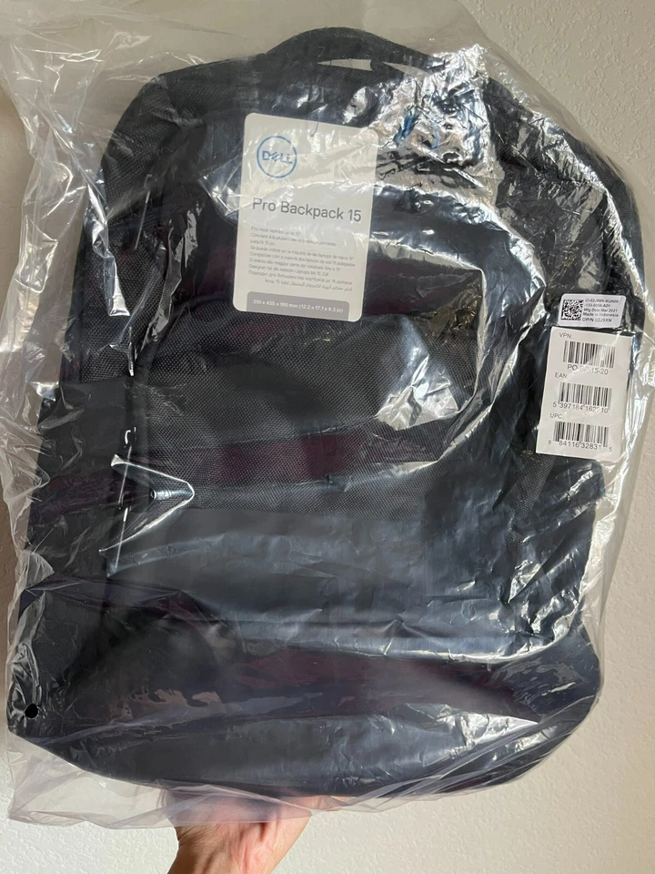 Dell Pro Backpack 15 Notebook Bag for 15" Laptop Black Po-bp-15-20