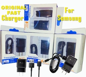 Samsung Ladegerät Original US Stecker Wandadapter mit Typ C Kabel Schnellladen - Bild 1 von 9