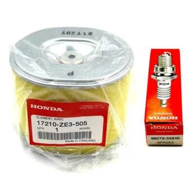 Elemento de filtro de filtro de aire genuino Honda AFZE30 con bujía BPR5ES GX340 GX390 Foto 1 de 4