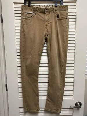 Vans Jeans 34x32 Tan Skater Straight Leg Mexico 2013 VN-0K4D8F3 - Image 1 of 4