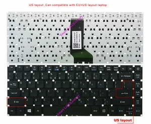 Nuevo TECLADO SIN RETROILUMINACIÓN EE. UU. para Acer Swift 3 SF314-51 SF314-51-31NE - Imagen 1 de 6