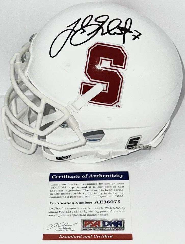Toby Gerhart Signed Autographed Stanford Cardinal Mini Helmet JSA COA  - Image 1 of 1
