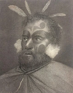 Neuseeland Mann Ozeanien Pazifik Silica Gel Clipcord - Tattoo 1774 Druck C 1778 - Bild 1 von 4