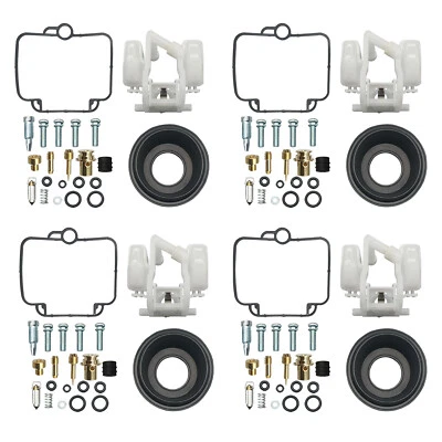 4 x FOR Suzuki GSXR1100 1989 - 1992 Carburetor Repair Kit diaphragm Float - Image 1 of 4