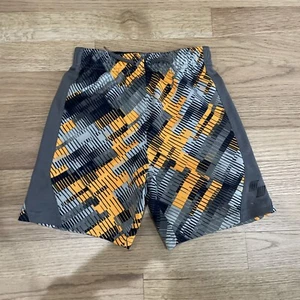 Pantalones cortos de malla elástica de cintura deportiva naranja gris PLACE - talla 4T - Imagen 1 de 5