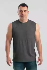 Berne Sleeveless Pocket T, Mens Sleeveless Pocket T, Berne Workwear BSM35 Black - Picture 1 of 1