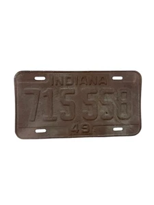Oldtimer Indiana 1949 Nummernschild - Bild 1 von 3