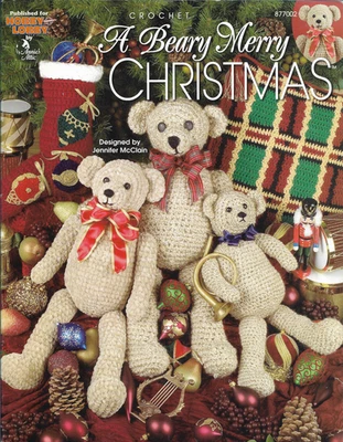 A Beary Merry Christmas crochê PADRÃO INSTRUÇÕES livreto - Imagem 1 de 2