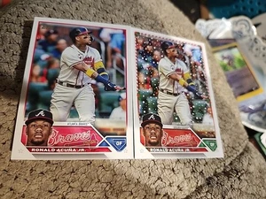 2) Ronald Acuna JR 2022 Topps Series One und Topps Holiday - Bild 1 von 2
