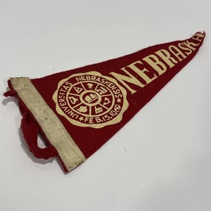Vintage 1930’s University Of Nebraska Lincoln Pennant Universitas Nebraskensis - Picture 1 of 6